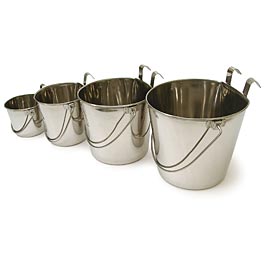 Stainless Steel Flat Sided Pails