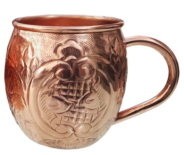 COPPER MOSCOW MULE MUGS – EMBOSSED DESIGN