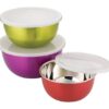 STAINLESS STEEL BOWLS WITH PLASTIC LIDS - Image 3