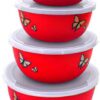 STAINLESS STEEL BOWLS WITH PLASTIC LIDS - Image 4