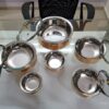 STAINLESS STEEL COPPER DISHES WITH GLASS LIDS - Image 2