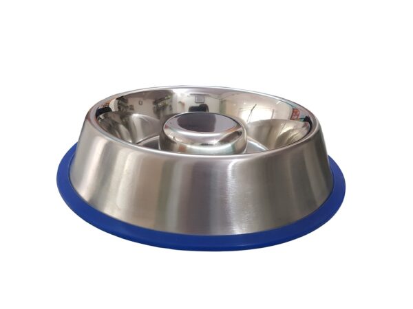 Stainless Steel Slow Feed Dog Bowls